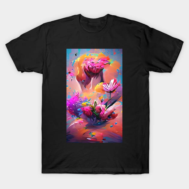 Flowers T-Shirt by KazArtDesigns